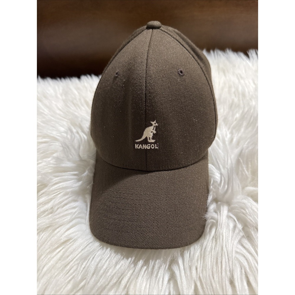 Kangol Flexfit Brown Wool/ Acrylic Blend Baseball Hat Cap Men's Size L/XL